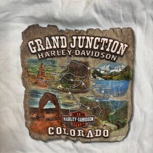Harley Davidson's Women's V Neck T Shirt - Grand Junction Colorado 3XL / XXXL